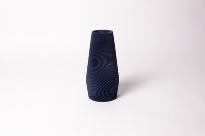 eco-friendly 3D printed wave-design flower vase