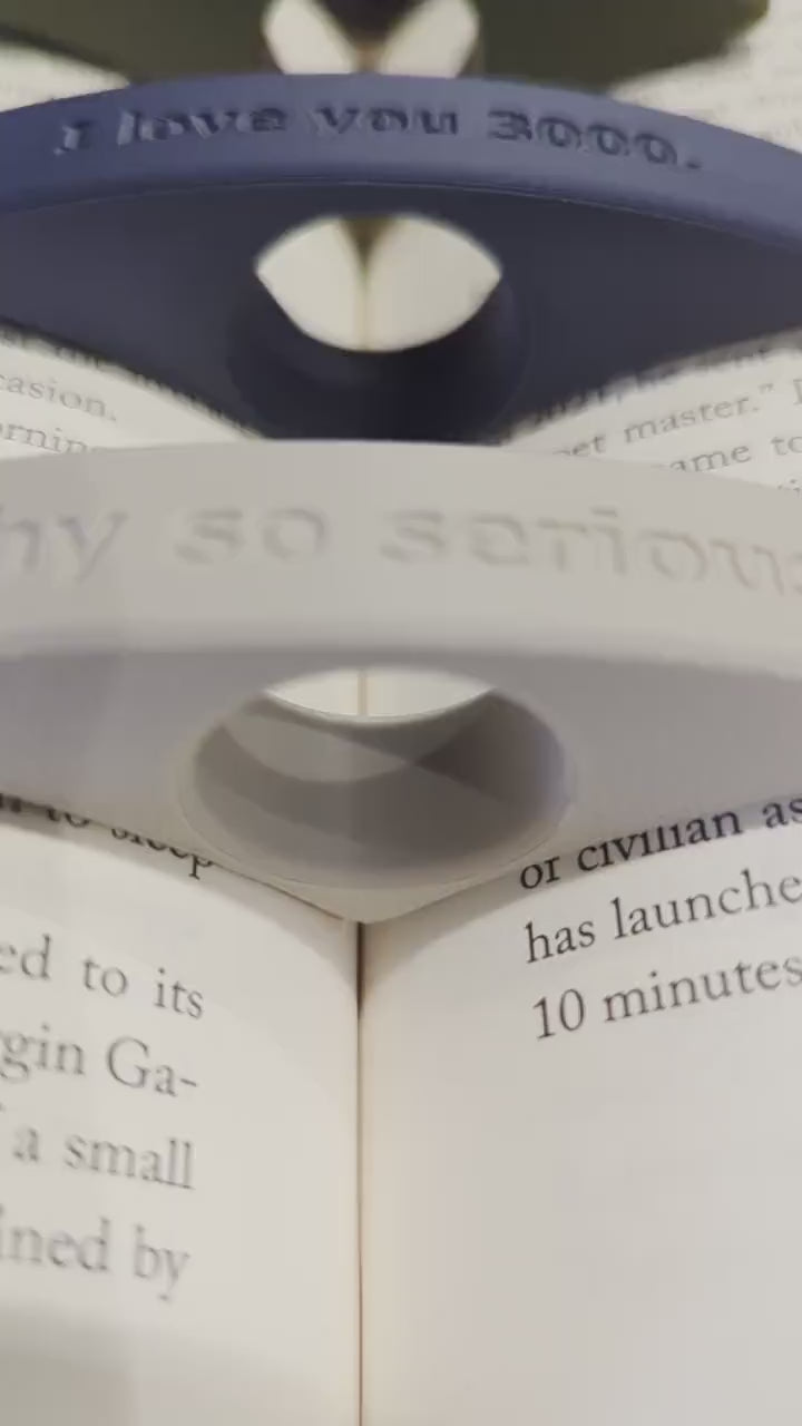 Thumb Page Holder for Book Lovers, Eco-Friendly Customizable Page Holder in Plant-Based Material, Minimalist Gift by EarthConcepts